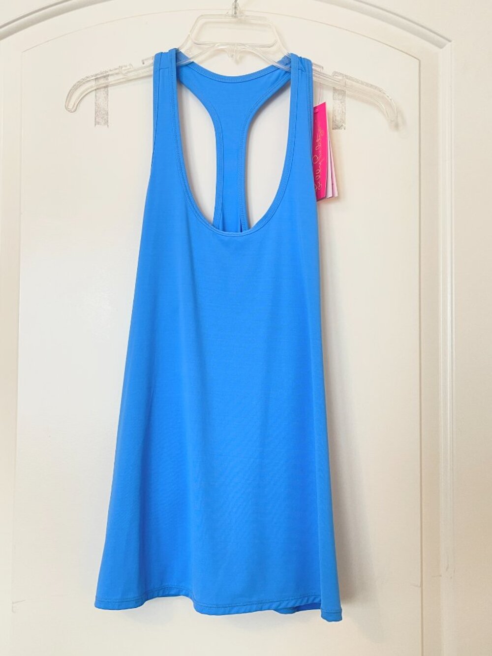 New Lilly Pulitzer Luxletic Tank Top Blue Thistle Small